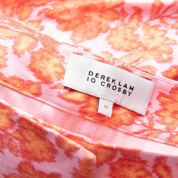 Derek Lam 10 Crosby Irina Blazer Jacket + Vadella Shorts Set Orange Pink Size 12 - Picture 12 of 16